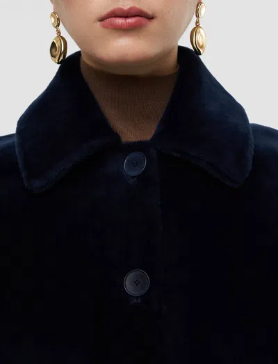 Joseph Alloway Reversible Soft Shearling Jacket In Black