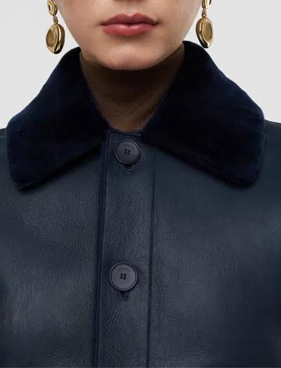 Joseph Alloway Reversible Soft Shearling Jacket In Black