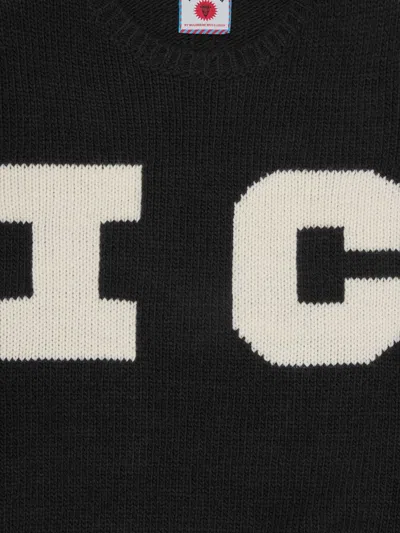 Icecream Running Dog Wool Blend Sweater In Black