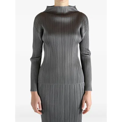 Issey Miyake Shirts Gray In Gray