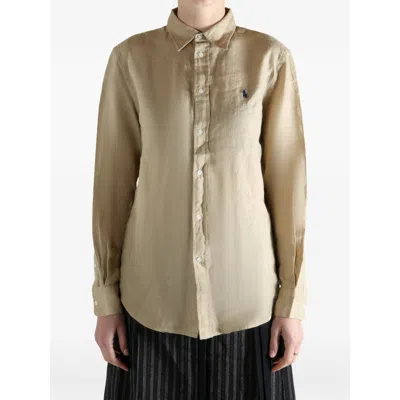 Ralph Lauren Shirts Neutral In Brown