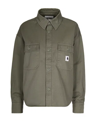 Carhartt Camicia W' Kelly Leaf Rinsed In Green