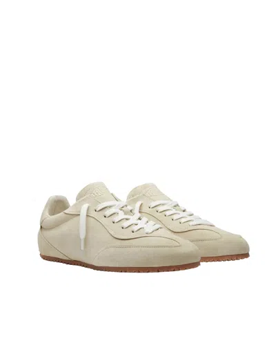 Axel Arigato Daze Runner Beige Sneaker With Logo On The Tongue And Grooved Sole In Suede Man In Neutral