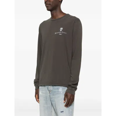 Schaeffer's Garment Hotel Skull Graphic Long-sleeve Sweatshirt In Gray