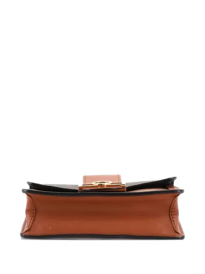 Pre-owned Louis Vuitton Dauphine Bumbag Reverse Monogram Canvas Belt Bag In Brown