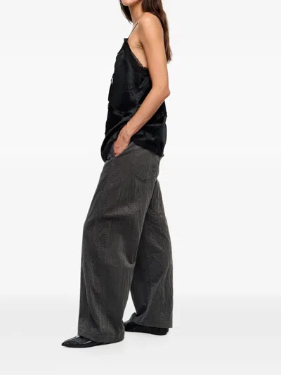 Bimba Y Lola Corduroy Trousers In Gray