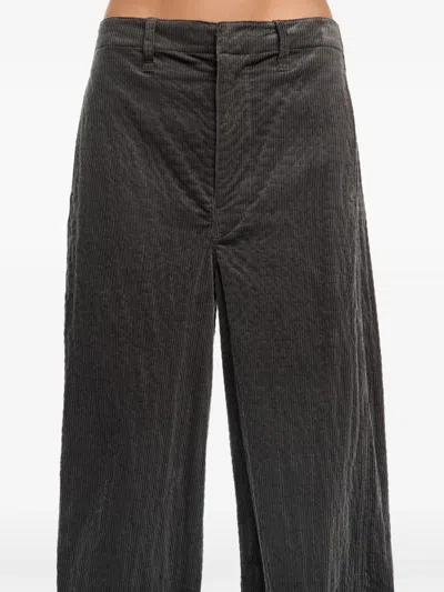 Bimba Y Lola Corduroy Trousers In Gray