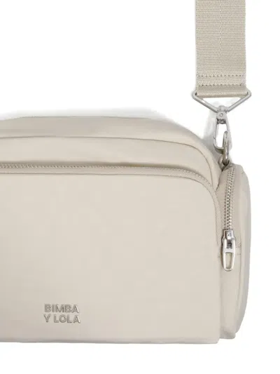 Bimba Y Lola Medium Zip-fastening Cross Body In Neutral