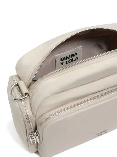 Bimba Y Lola Medium Zip-fastening Cross Body In Neutral