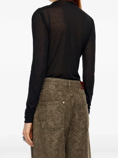 Bimba Y Lola Long-sleeve Top In Black