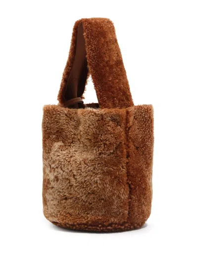 Bimba Y Lola Top-handle Mini Bag In Brown