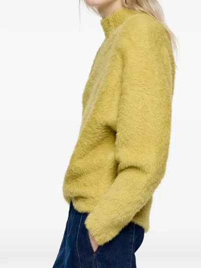 Bimba Y Lola Turtleneck Long-sleeve Sweater In Yellow