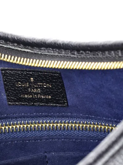 Pre-owned Louis Vuitton Carryall Monogram Empreinte Giant Pm Hobo Bag In Black