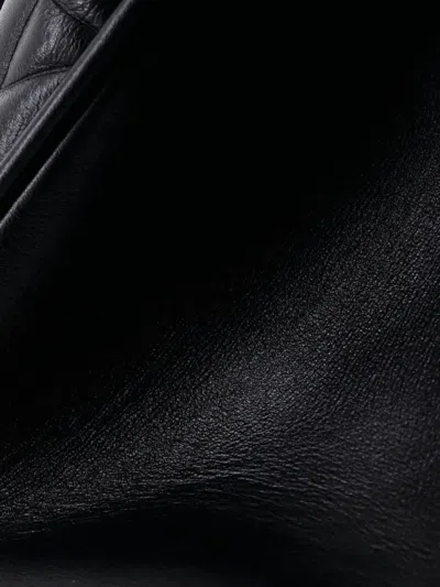 Pre-owned Dior Lady 95.22 Bag Cannage Embossed Leather Large Tote Bag In Black