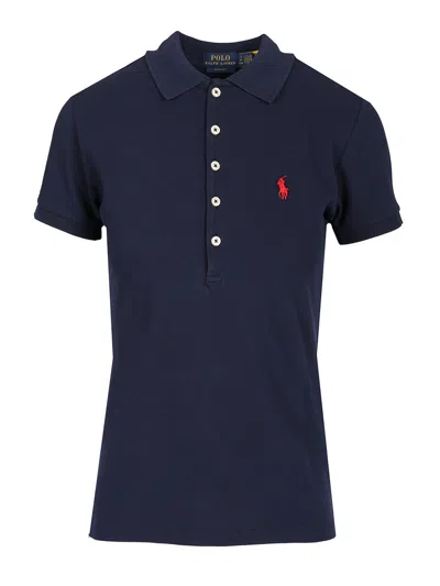Ralph Lauren Slim Fit Polo Shirt In Blue