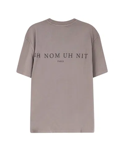 Ih Nom Uh Nit Graphic Crew-neck T-shirt Paisley Mask In Gray