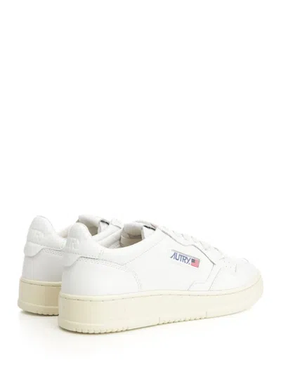 Autry Medalist Leather Low-top Sneakers In White