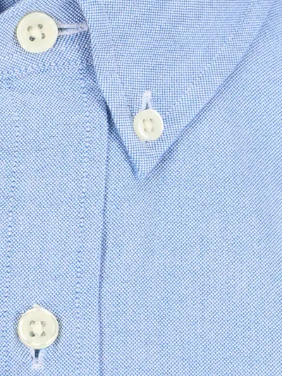 Ralph Lauren Oxford Logo Shirt In Blue