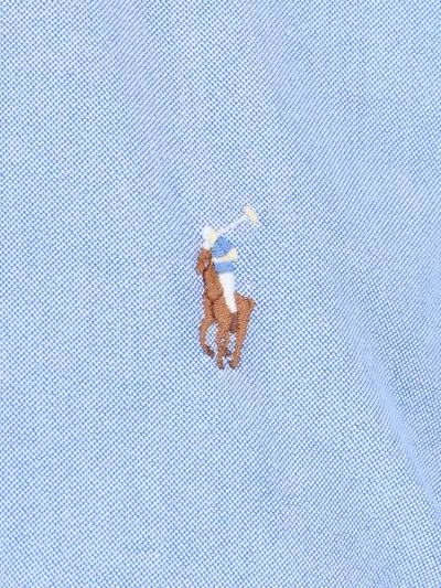 Ralph Lauren Oxford Logo Shirt In Blue