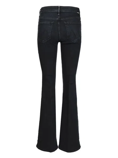Mother Midnight Blue Stretch Denim The Weekender Jeans In Black