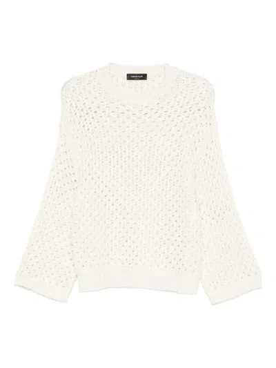 Fabiana Filippi Wool Blend Sweater In White