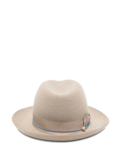 Borsalino Monica Wool And Cashmere Hat In Brown