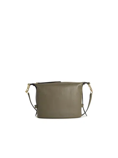 Furla Nuvola M Sage Leather Bag In Green
