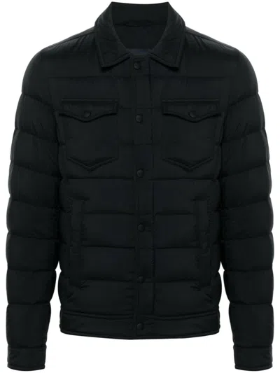 Herno La Camicia Quilted Nylon Down Jacket In Black