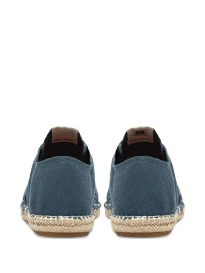 Autry Canvas Sneakers On Espadrille Sole In Blue