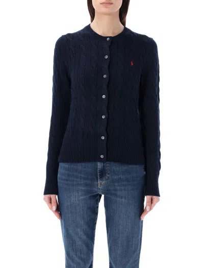 Polo Ralph Lauren Cotton Classic Cable-knit Cardigan In Blue