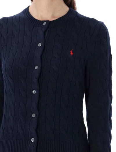 Polo Ralph Lauren Cotton Classic Cable-knit Cardigan In Blue