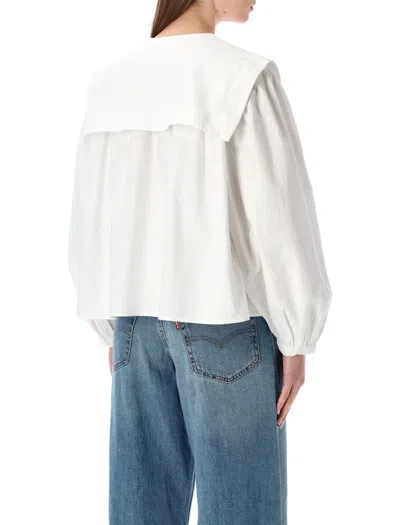 Polo Ralph Lauren Cotton Oxford Shirt With Bib Detail In White