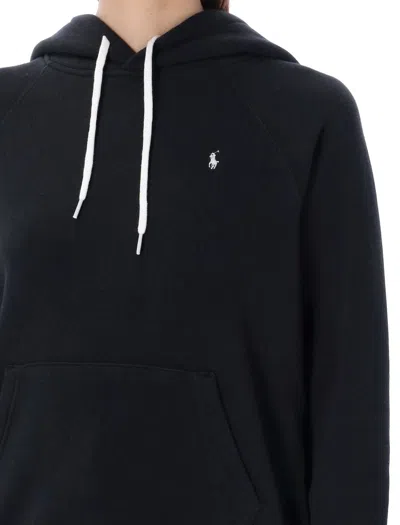 Polo Ralph Lauren Cotton-blend Classic Pony Hoodie In Black