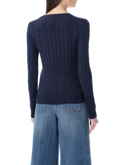 Polo Ralph Lauren Touch Julianna Cable-knit Sweater In Blue