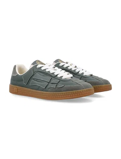 Amiri Pacific Bones Leather Sneakers In Green