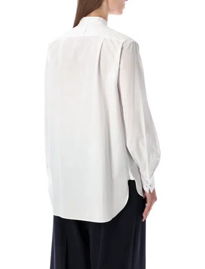 Ralph Lauren White Oversized Smocking Shirt In White
