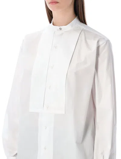 Ralph Lauren White Oversized Smocking Shirt In White