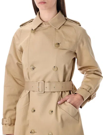 Apc A.p.c. Greta Trench In Brown