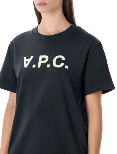 Apc A.p.c. Standard Grand Vpc Cotton T-shirt In Black