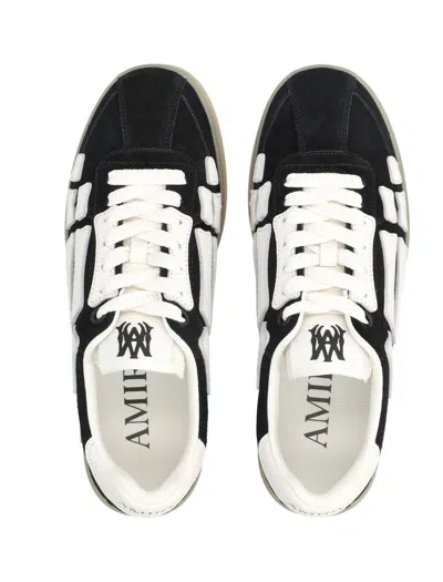 Amiri Low Profile Sneakers Featuring Contrast Panels In Black