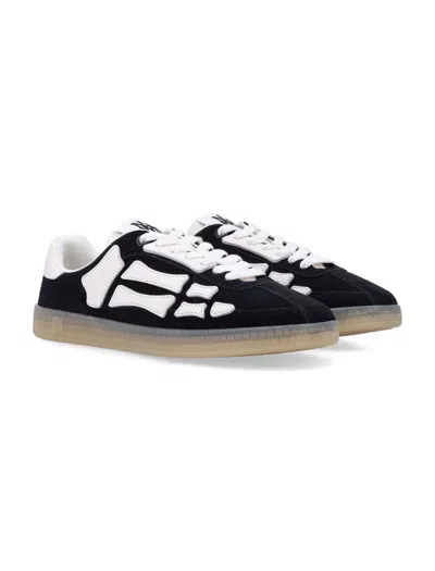 Amiri Low Profile Sneakers Featuring Contrast Panels In Black