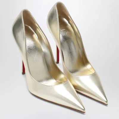 Christian Louboutin Miss Z Pumps In Silver Laminated Nappa Leather Women In Metallic