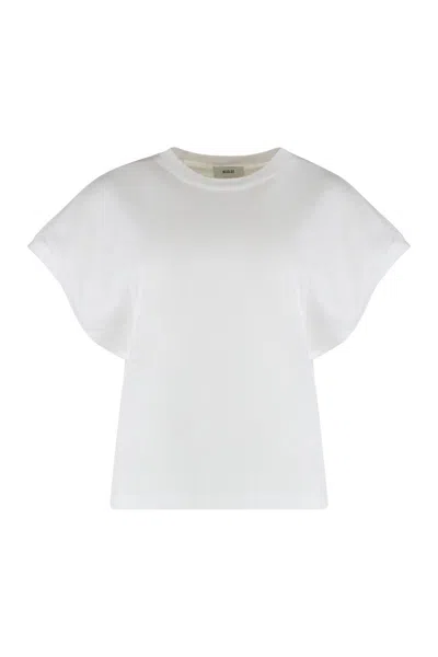 Agolde T-shirt Meg Tee In Cotton In White