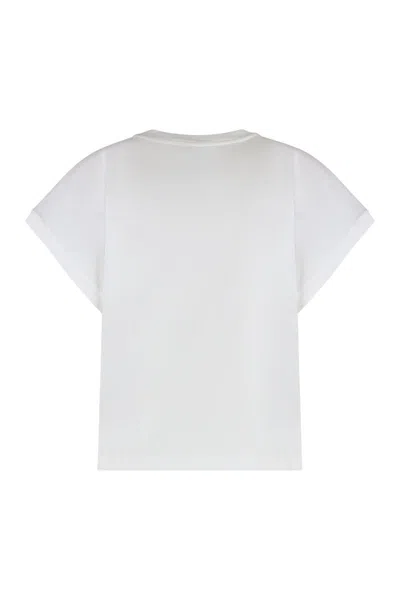 Agolde T-shirt Meg Tee In Cotton In White