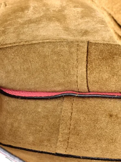 Pre-owned Loewe Gate Shoulder Bag Leather Mini Crossbody Bag In Pink