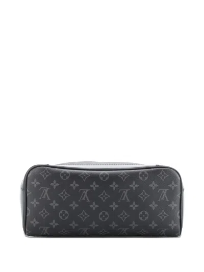 Pre-owned Louis Vuitton Steamer Monogram Eclipse Canvas Backpack In Black