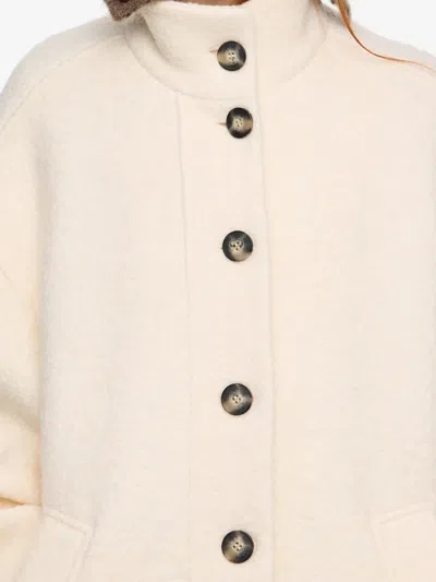 Bimba Y Lola Button-up Coat In Neutral