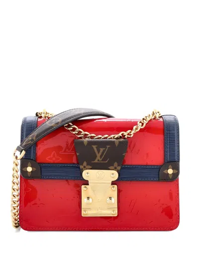 Pre-owned Louis Vuitton Wynwood Handbag Monogram Vernis With Monogram Canvas And Epi Leather Crossbody Bag In Red