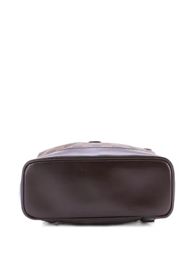 Pre-owned Louis Vuitton Soho Damier Backpack In Brown