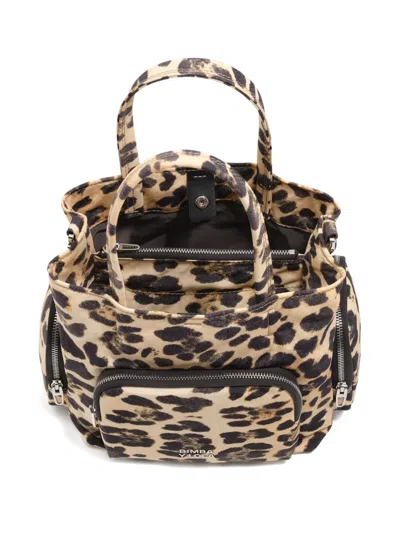 Bimba Y Lola Leopard-pattern Zip-fastening Mini Bag In Animal Print